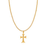 VALERIA CROSS NECKLACE GOLD