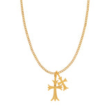VALERIA CROSS NECKLACE GOLD