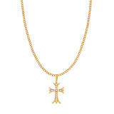 VALERIA CROSS NECKLACE GOLD