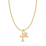 VALERIA CROSS NECKLACE GOLD