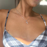 VALENTINA CROSS NECKLACE SILVER - Aglaea Jewellery