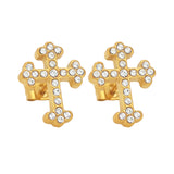 ANASTASIA CROSS STUDS