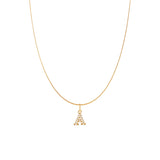 MINI SNAKE INITIAL NECKLACE
