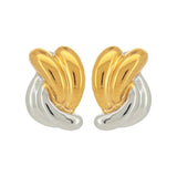 MARISSA EARRINGS TWO TONED
