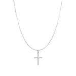 VALENTINA CROSS NECKLACE SILVER - Aglaea Jewellery