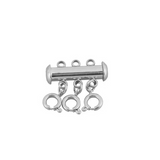 LAYERED NECKLACE SEPARATOR SILVER