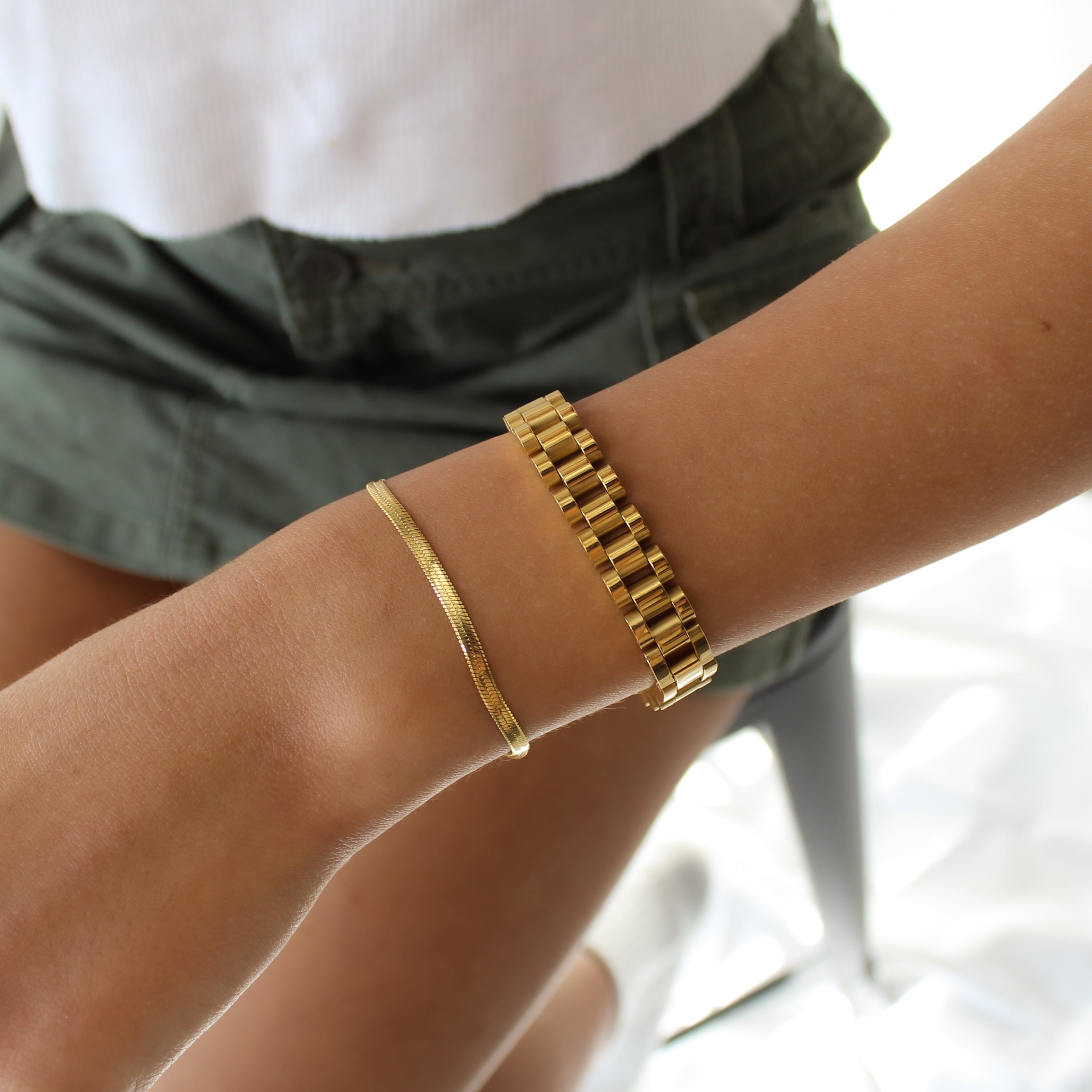 HERRINGBONE BRACELET - Aglaea Jewellery