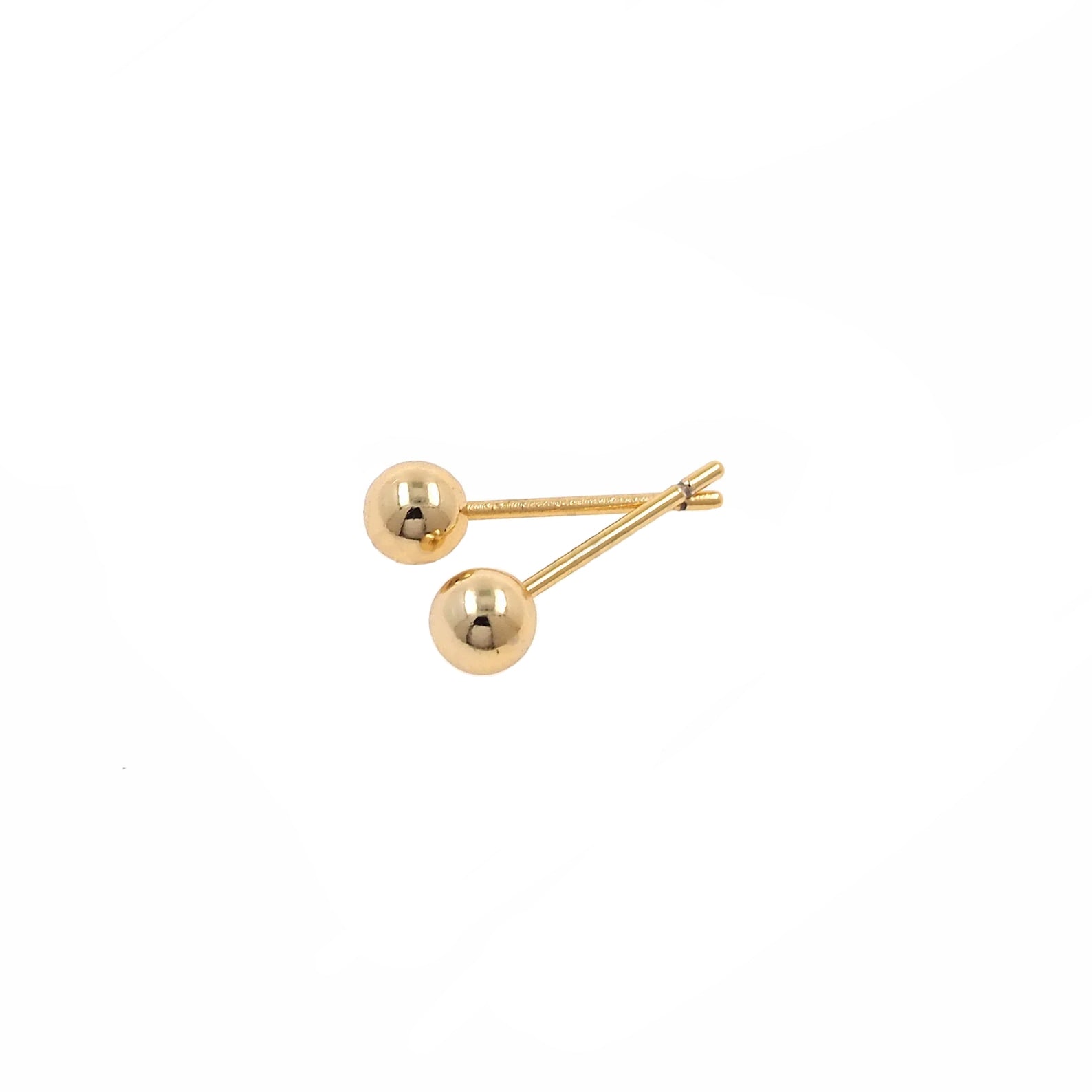 BALL STUDS GOLD Aglaea Jewellery
