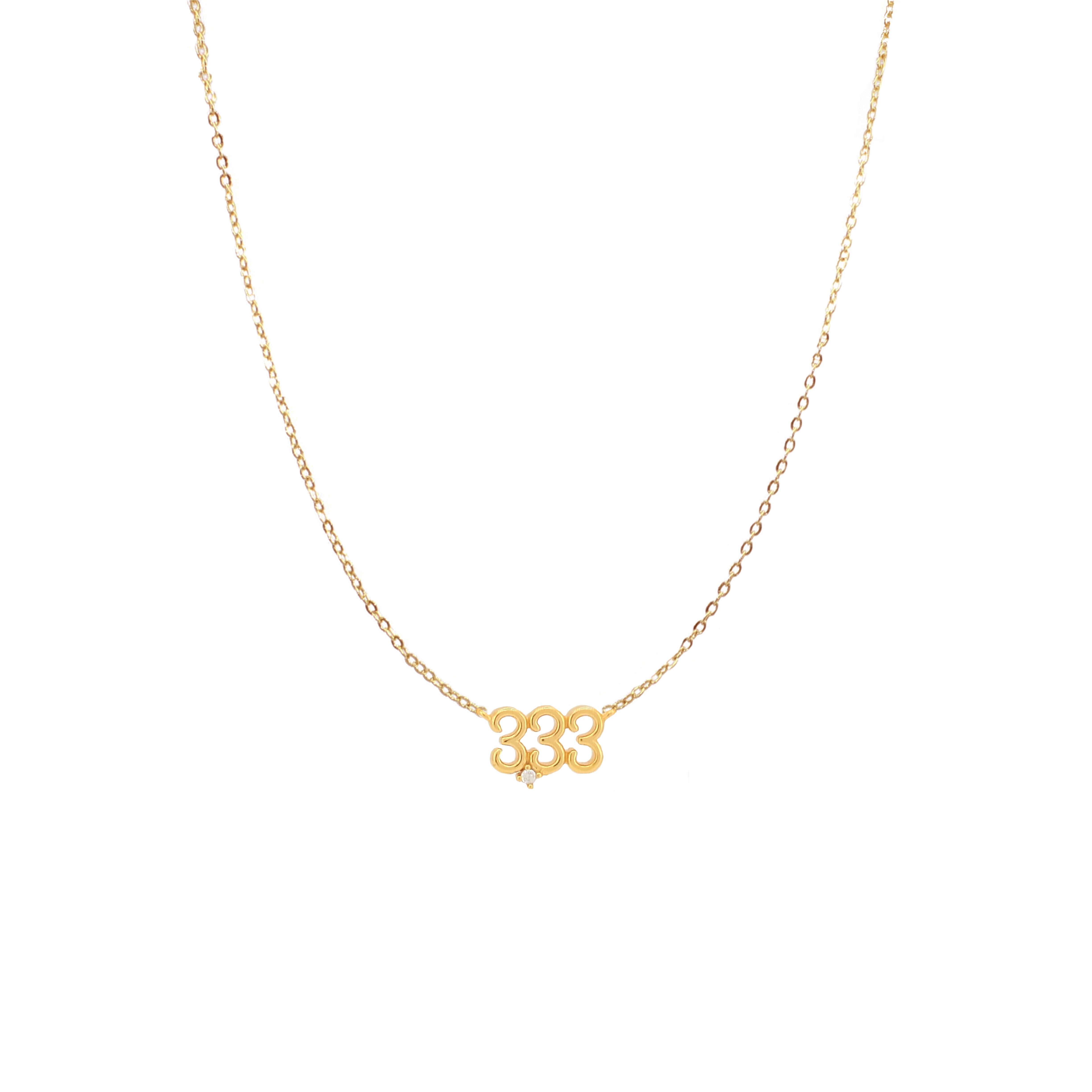 CRYSTAL ANGEL NUMBER NECKLACE