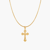 FRANCESCA CROSS NECKLACE GOLD