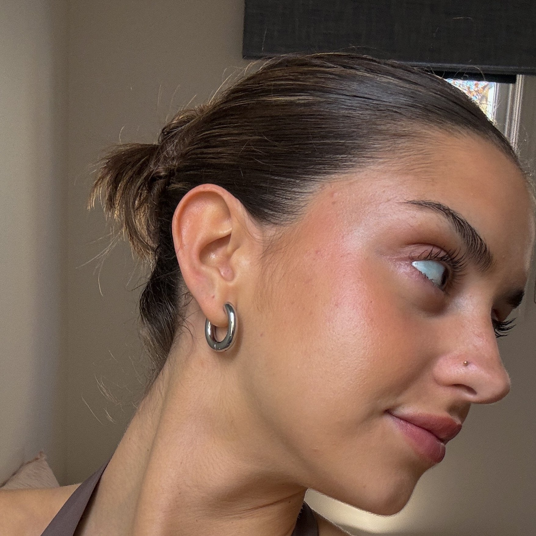 MILA HOOPS SILVER
