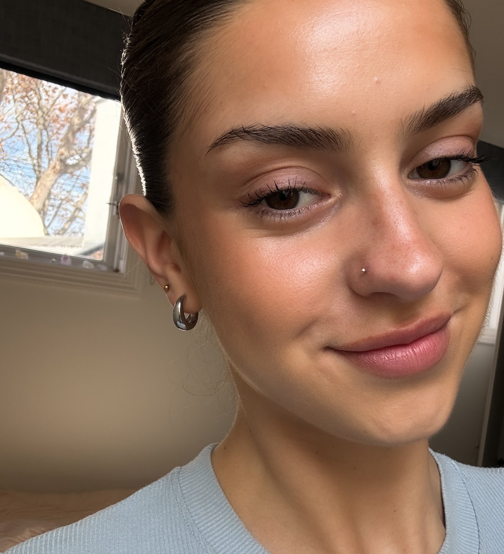 NATALIE HOOPS SILVER