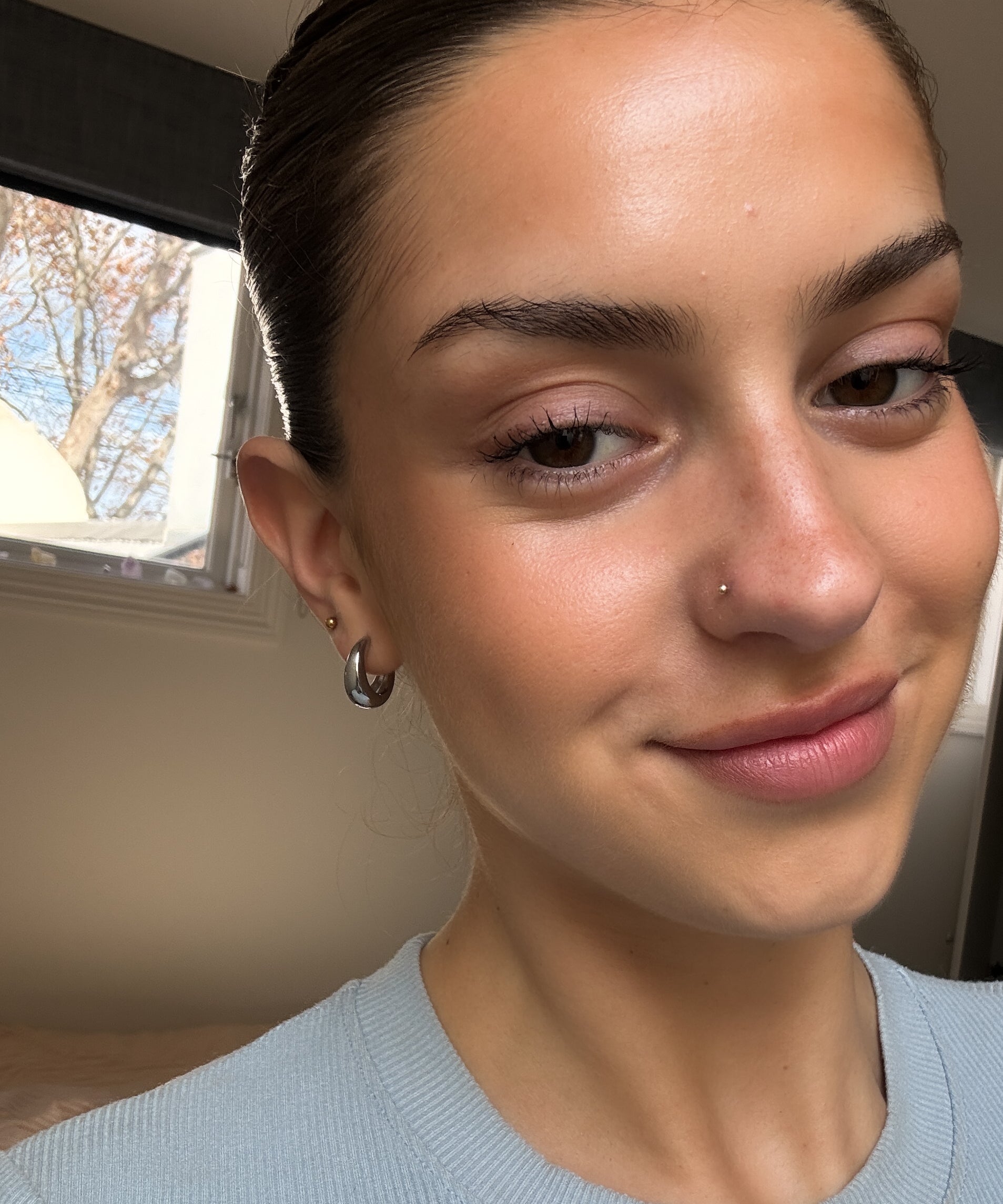 NATALIE HOOPS SILVER