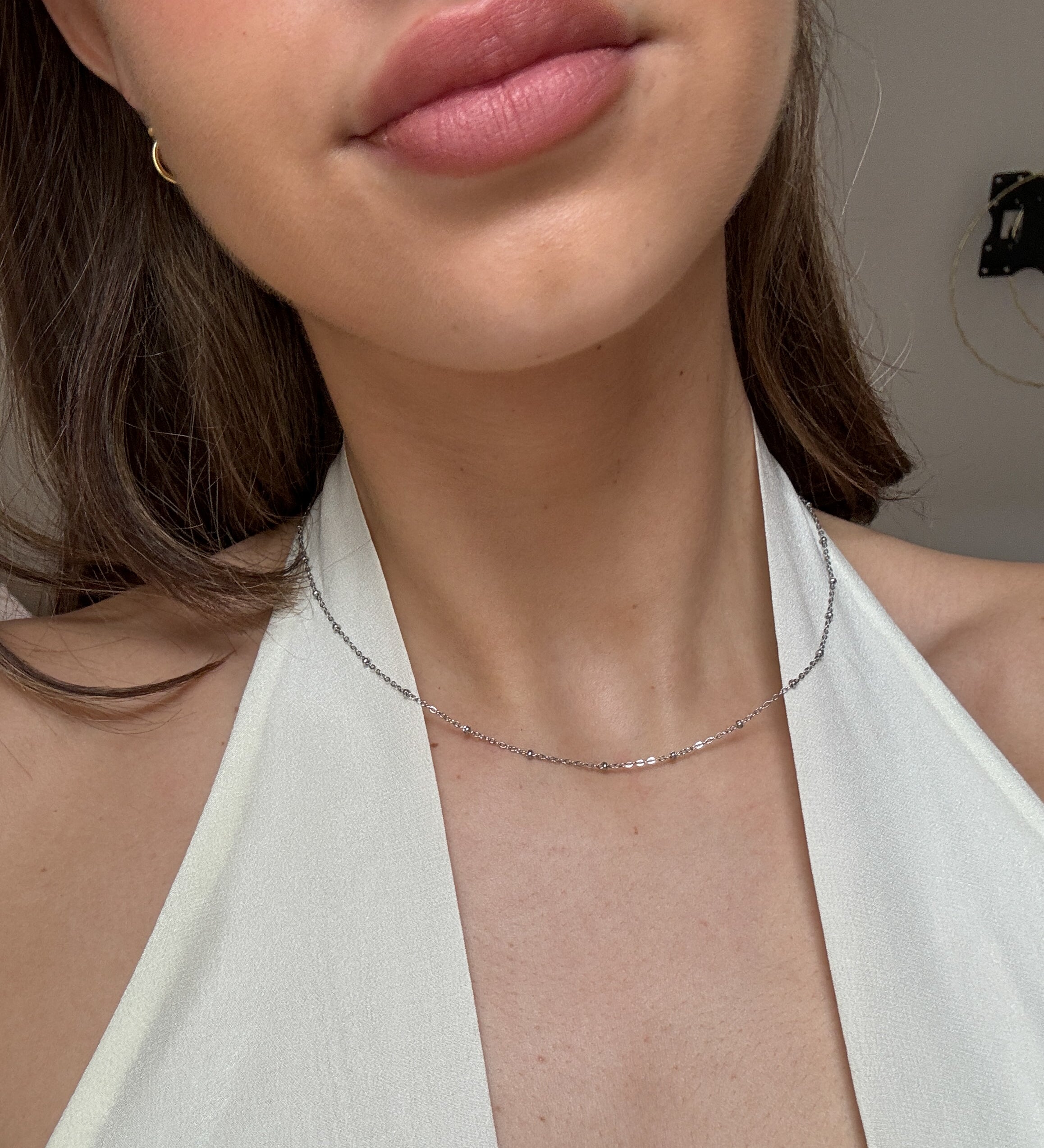 SATELLITE NECKLACE SILVER