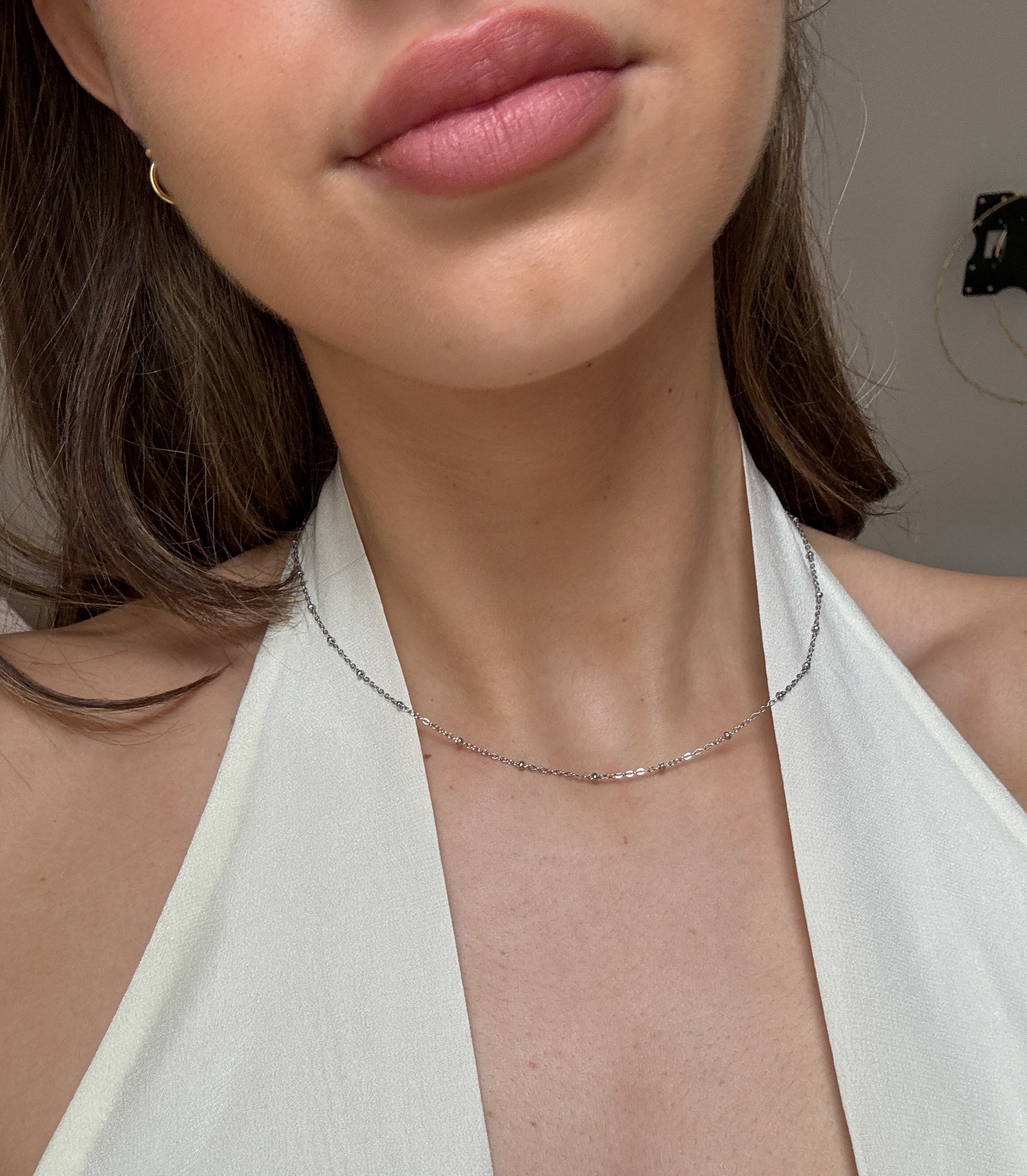 SATELLITE NECKLACE SILVER