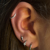 CORNICELLO STUDS SILVER