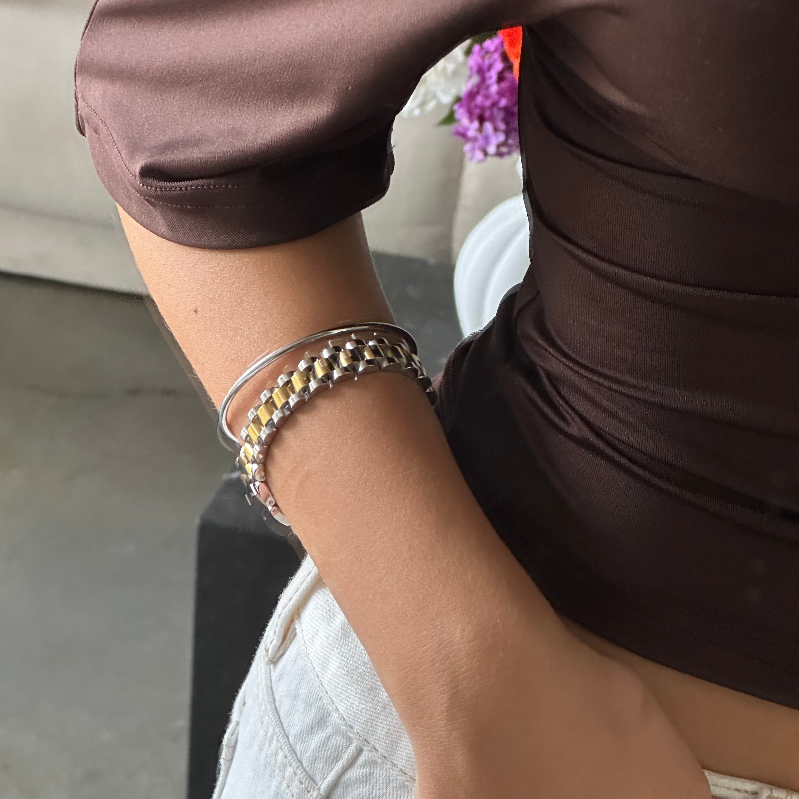 OLIVIA CUFF BRACELET SILVER