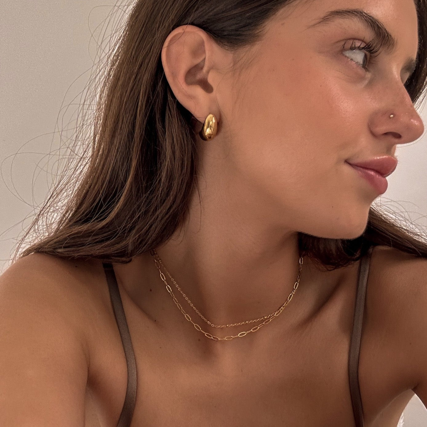 SATELLITE NECKLACE GOLD - Aglaea Jewellery