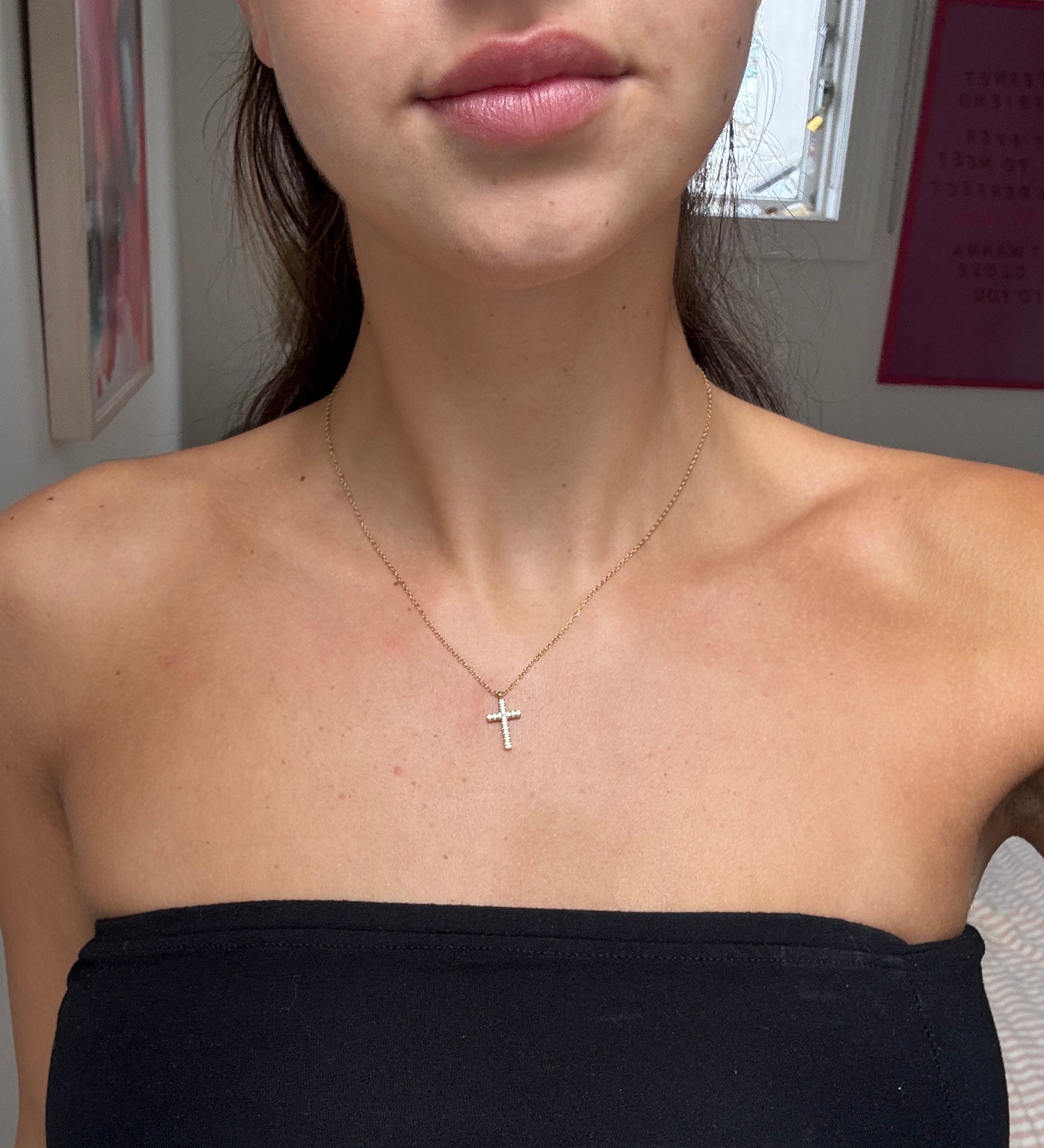 PALOMA CROSS NECKLACE GOLD