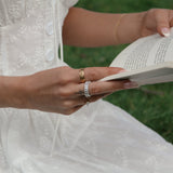BAGUETTE RING SILVER