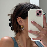 LEO EARRINGS TWO TONED