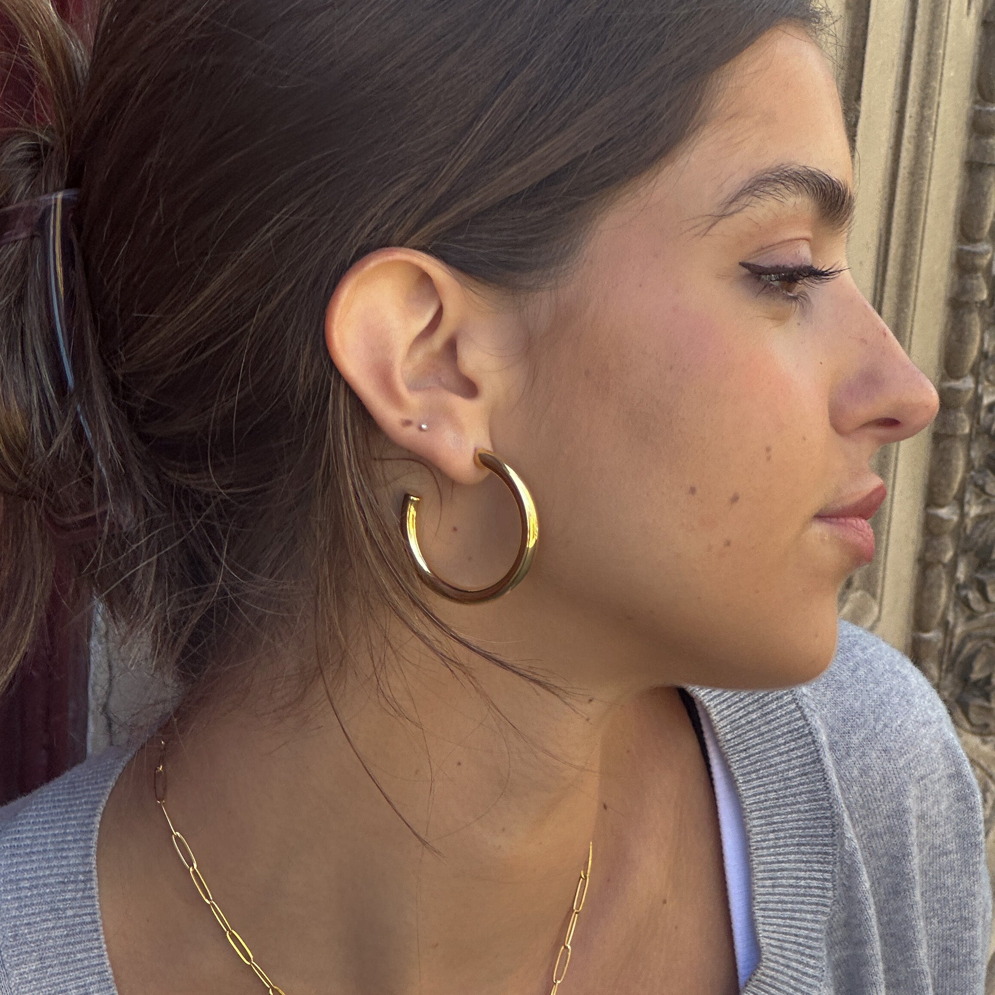 NAOMI HOOPS GOLD