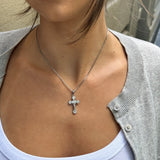 FRANCESCA CROSS NECKLACE SILVER