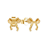 POPPY RIBBON STUDS GOLD