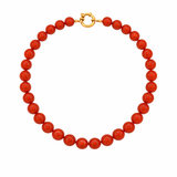 ROUGE BEADED NECKLACE