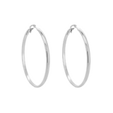 SOLEIL HOOPS SILVER