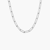 CHAIN LINK NECKLACE SILVER