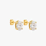 CLAUDETTE OVAL STUDS GOLD
