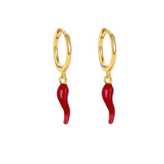 CORNICELLO EARRINGS GOLD - Aglaea Jewellery