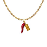 CORNICELLO NECKLACE AND EARRING SET
