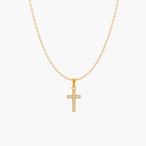 VALENTINA CROSS NECKLACE GOLD