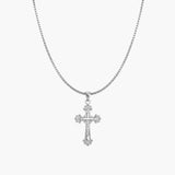 FRANCESCA CROSS NECKLACE SILVER