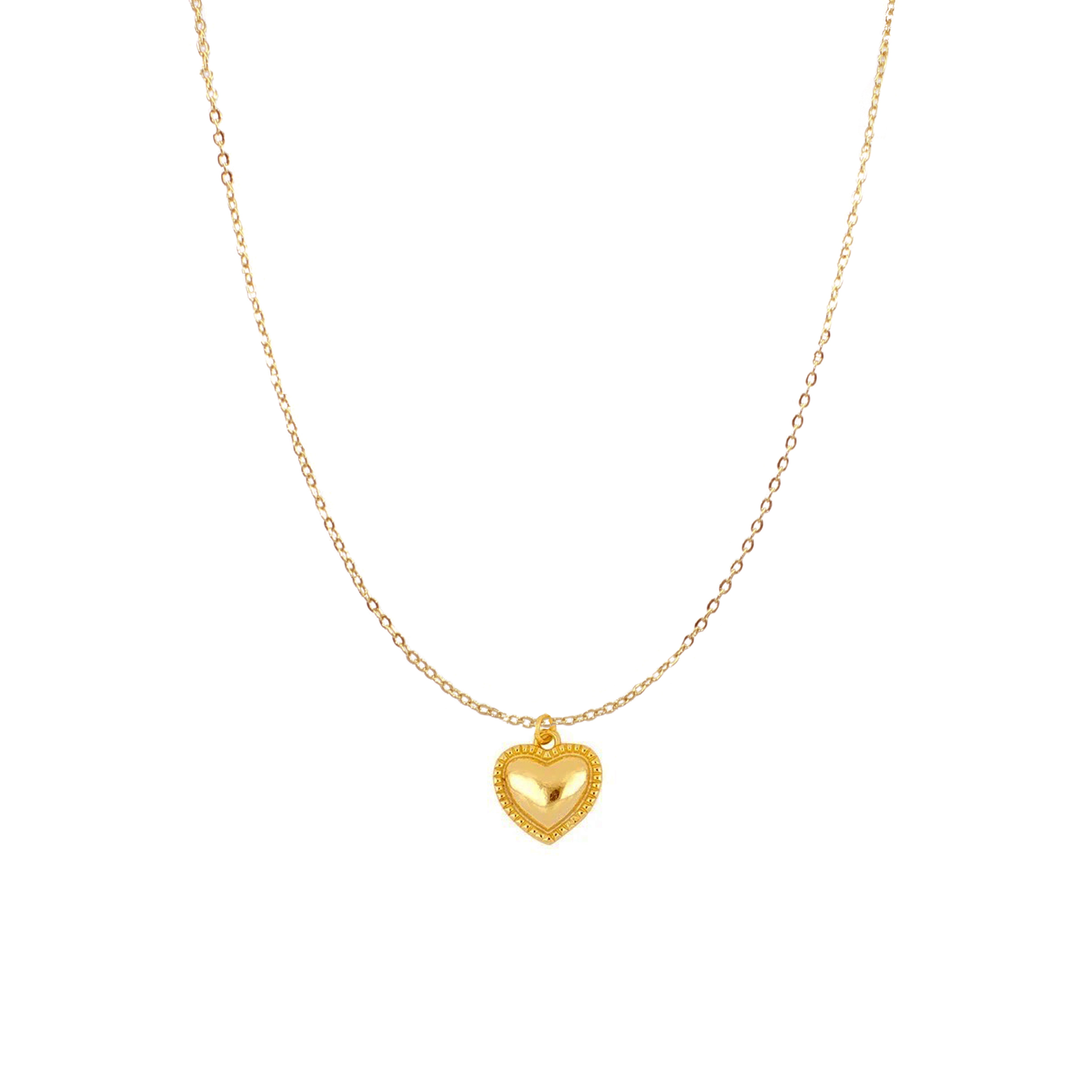 HEART NECKLACE GOLD - Aglaea Jewellery