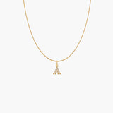 MINI SNAKE INITIAL NECKLACE