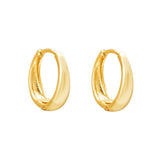 NATALIE HOOPS GOLD - Aglaea Jewellery