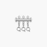 LAYERED NECKLACE SEPARATOR SILVER