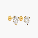 ODETTE PEAR STUDS GOLD