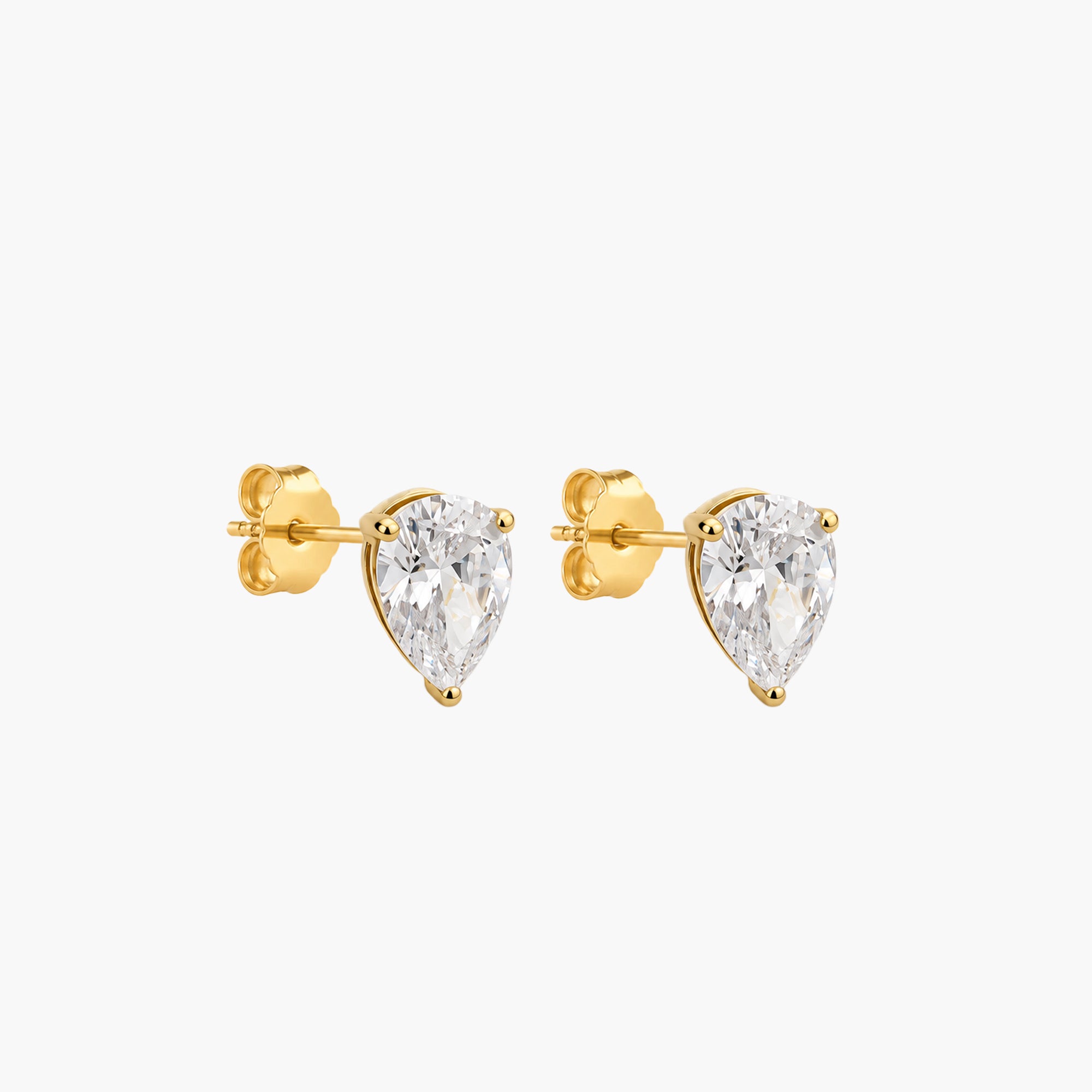 ODETTE PEAR STUDS GOLD