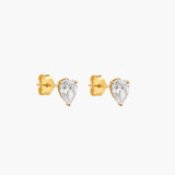 ODETTE PEAR STUDS GOLD