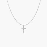 PALOMA CROSS NECKLACE SILVER