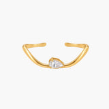 ROSALIE PEAR BANGLE GOLD