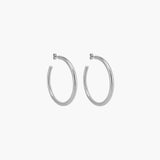 NAOMI HOOPS SILVER