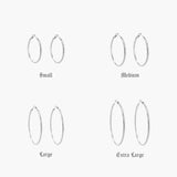 SOLEIL HOOPS SILVER
