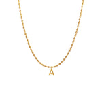 TWISTED INITIAL NECKLACE - Aglaea Jewellery