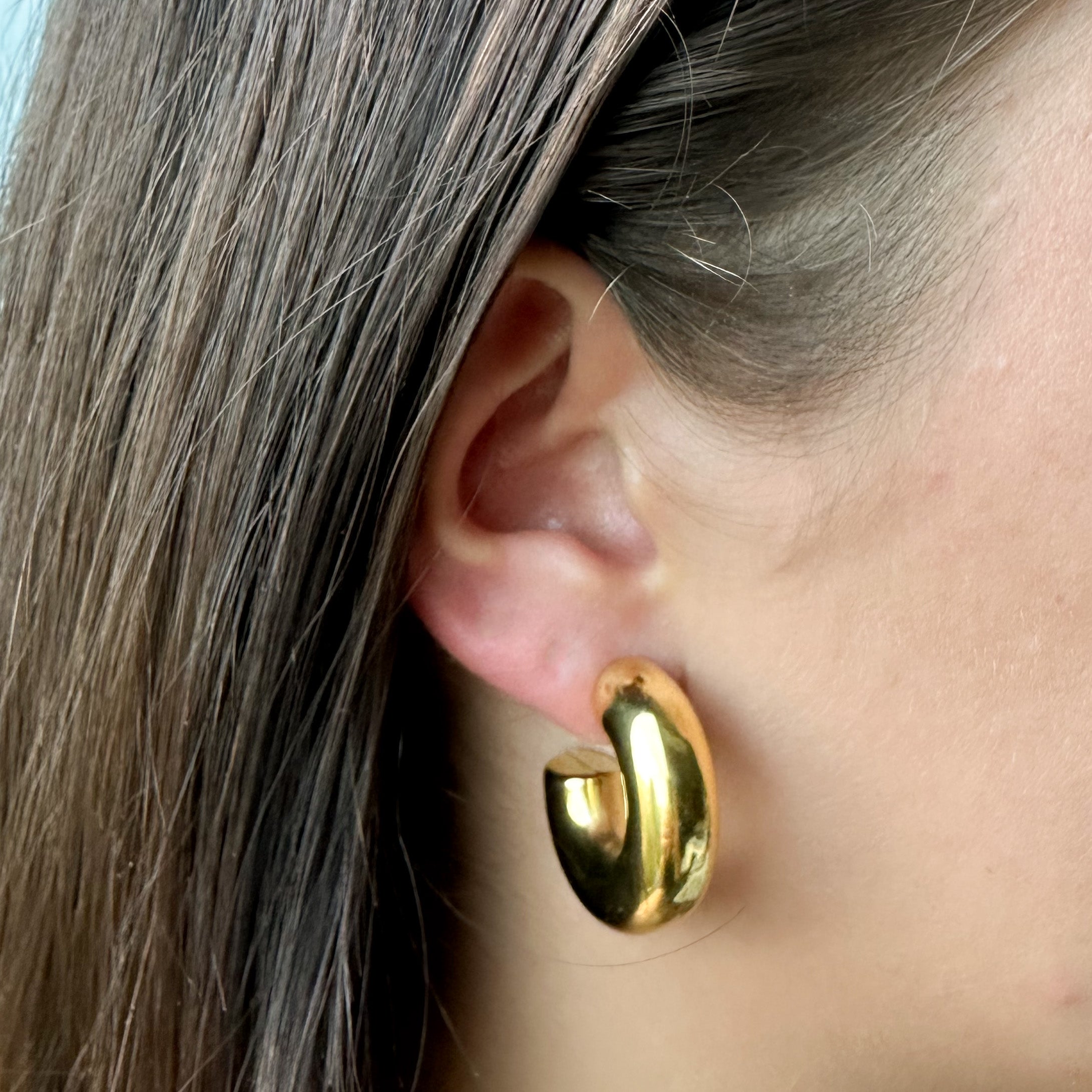 ARIA HOOPS GOLD - Aglaea Jewellery
