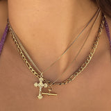 FRANCESCA CROSS NECKLACE GOLD - Aglaea Jewellery